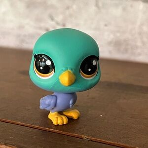 LITTLEST PET SHOP LPS 3-157 Parakeet Bird Blue Purple